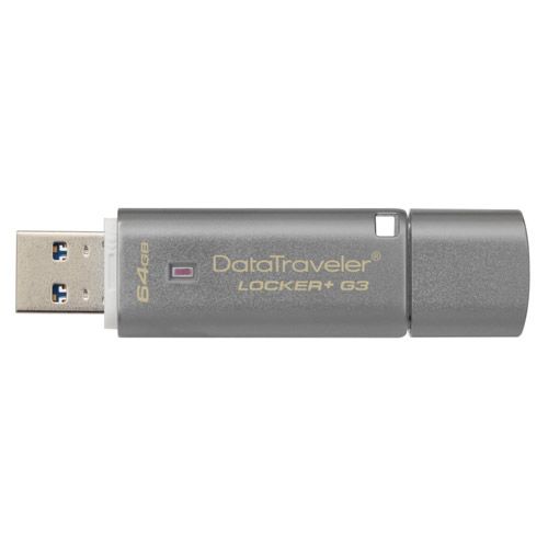 Kingston DataTraveler Locker+ G3, 64 GB USB Stick, USB 3.0
