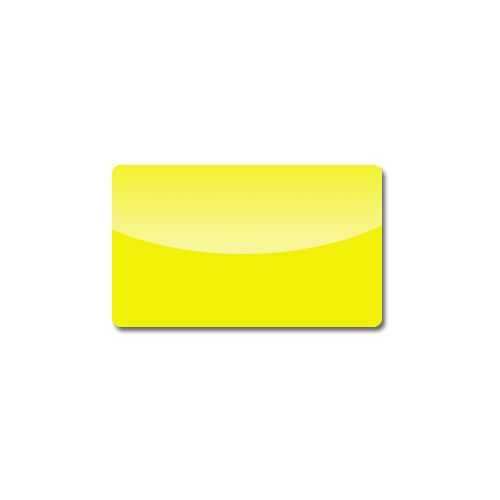 Plastikkarte, einfärbig gelb, 0.76 mm, VPE 100 Stk.