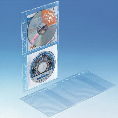 CD Einhefter PP für 2 Discs, VPE 10 Stk.
