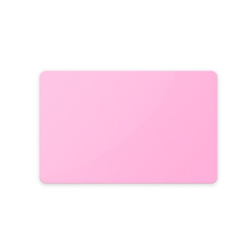 Plastikkarte, einfärbig rosa, 0.76 mm, VPE 100 Stk.