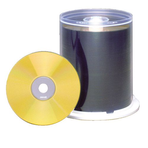 CD-R 700 MB INKJET WHITE FS Gold Dye, VPE 100 Stk.